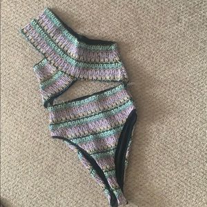 EMBROIDERED BATHINGSUIT